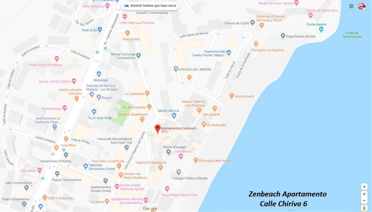 Zenbeach 1A playa carihuela Torremolinos Eksteriør billede